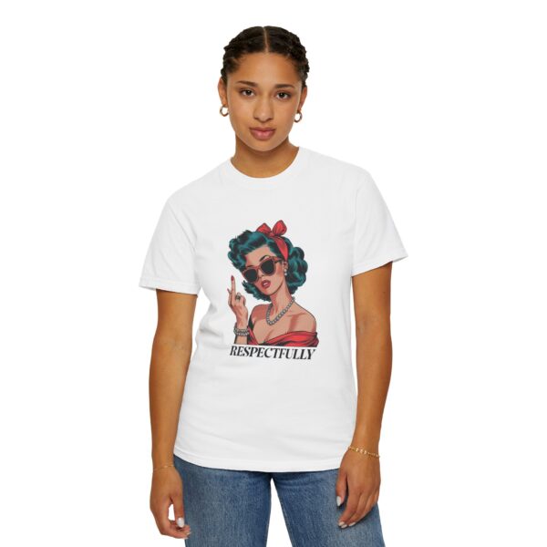 Vintage-Inspired Respectfully T-Shirt for Confident Individuals